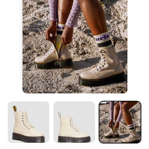 Dr Marten Jadon III Pisa Leather Platform Lace Up Boots - Picture 12 of 13